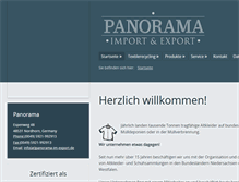 Tablet Screenshot of panorama-im-export.de